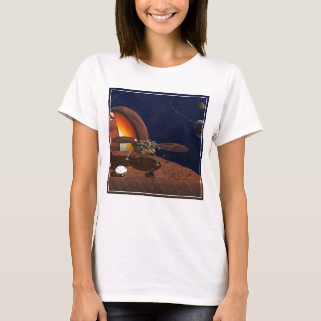 Artist's Rendition Of The Insight Lander. T-Shirt (Front)
