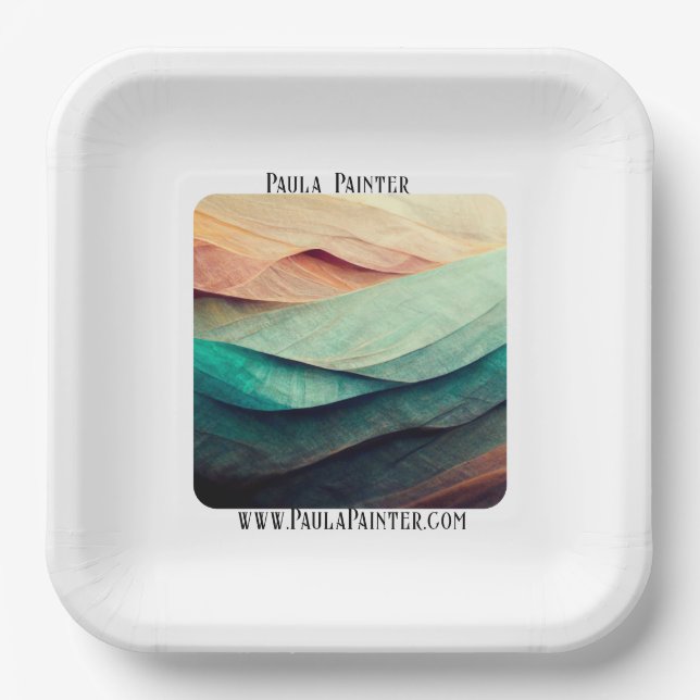 Artists Show Reception Marketing  Paper Plates (Front)