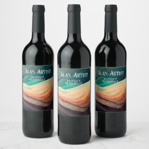 ARTISTS SHOW RECEPTION WINE BOTTLE WINE LABEL
