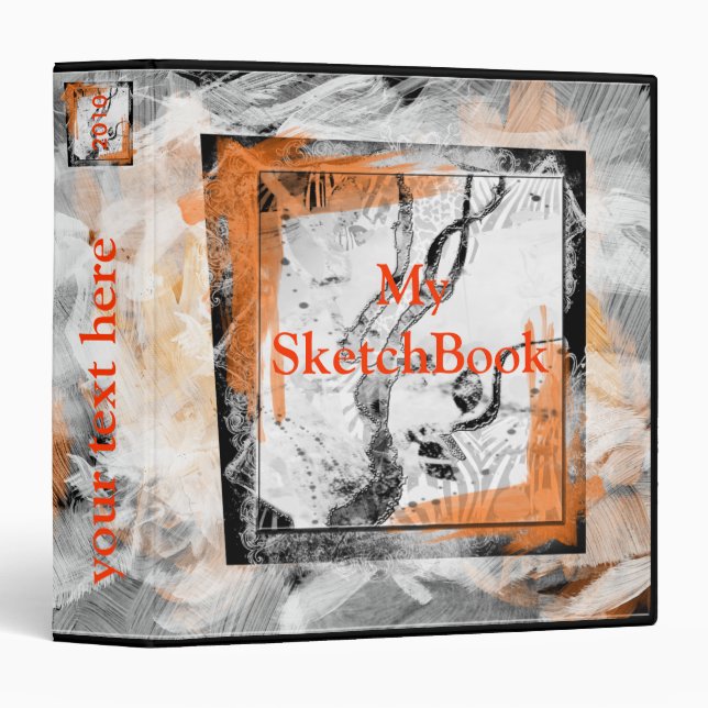 Artist's Sketchbook Binder (Front/Spine)