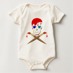 Skull And Crossbones Baby Clothes Shoes Zazzle