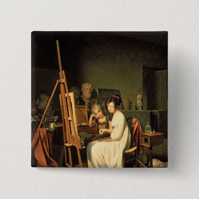 Artist's Studio Pinback Button (Front)