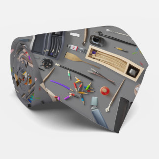 Artist's supplies neck tie