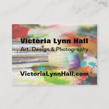 Artist's Tools Photography Business Card by time2see at Zazzle