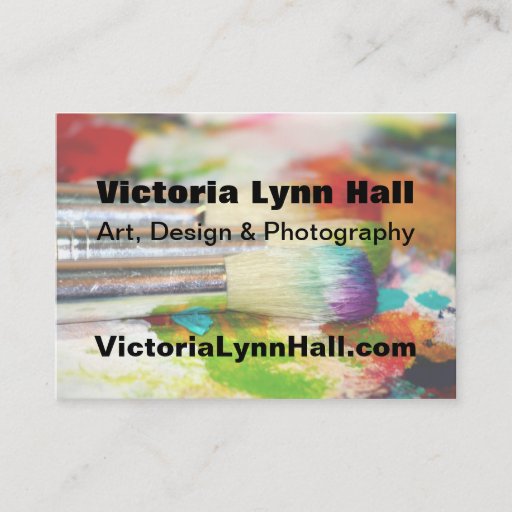 Customizable Artist's Tools Photography Business Cards