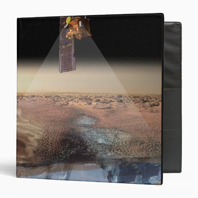 Artist's View of Odyssey Detecting Ice 3 Ring Binder (Front/Inside)