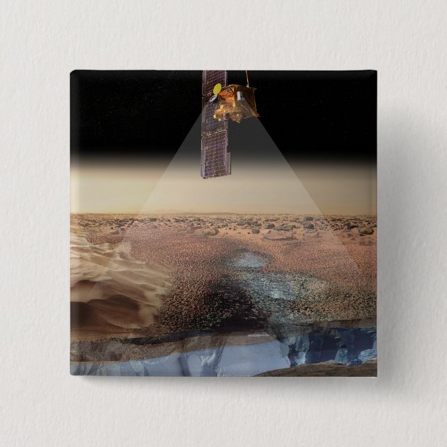 Artist's View of Odyssey Detecting Ice Button (Front)