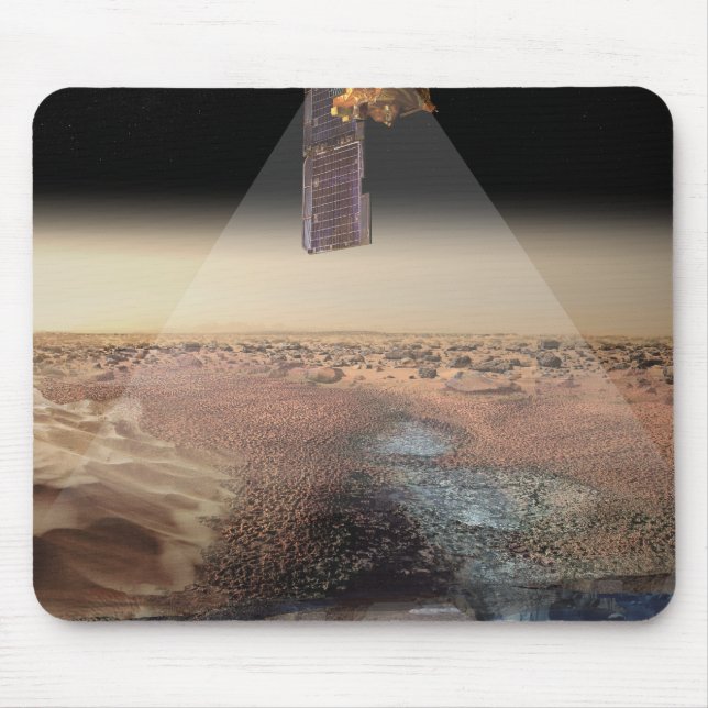 Artist's View of Odyssey Detecting Ice Mouse Pad (Front)