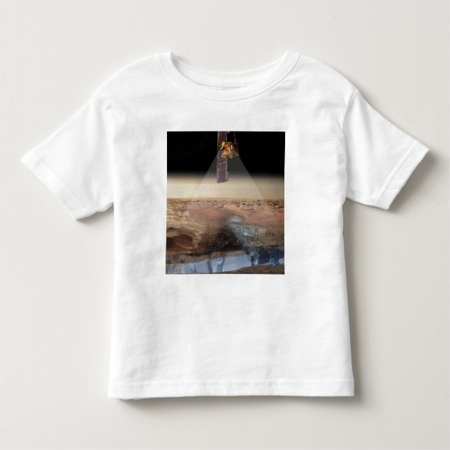 Artist's View of Odyssey Detecting Ice Toddler T-shirt (Front)