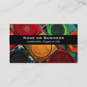 Artists Watercolor Paint Box Palette Business Card