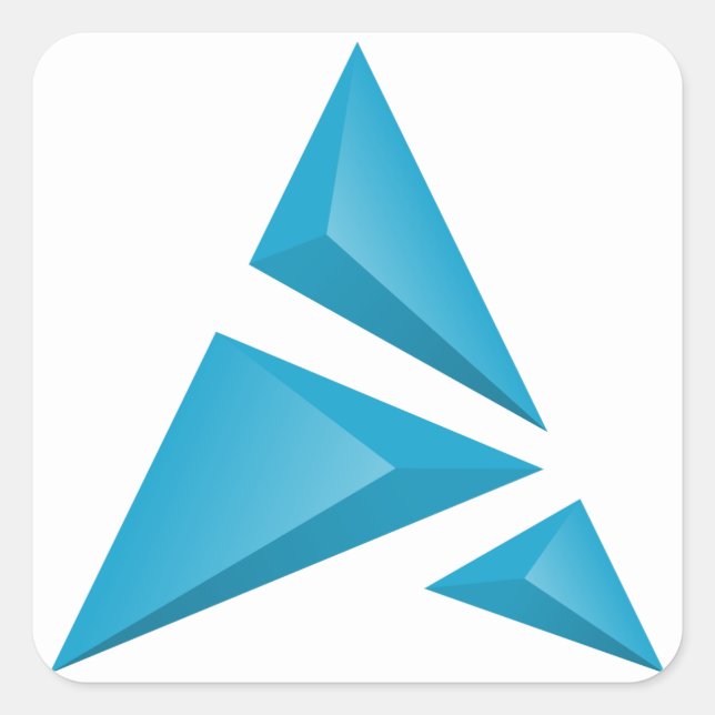 Artix logo square sticker white background (Front)