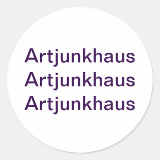 Artjunkhaus Splash-Art Jeff Hankamer Artjunkhaus Classic Round Sticker