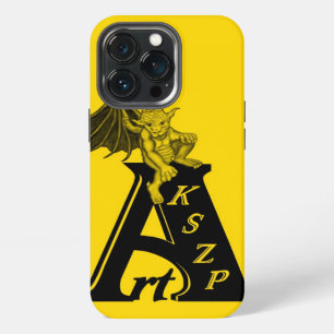 ArtKSZP Logo with Golem , Yellow and black Design iPhone 13 Pro Case