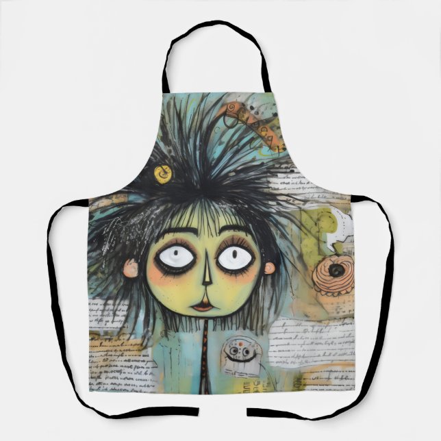 ArtLady 18 Charming and distressed Apron (Front)