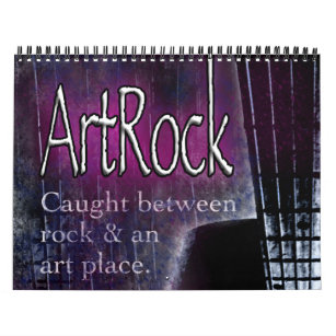 ArtRock Calendar, graphic designs-rock instruments Calendar