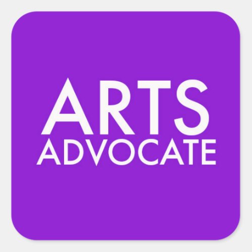 Arts Advocate Stickers