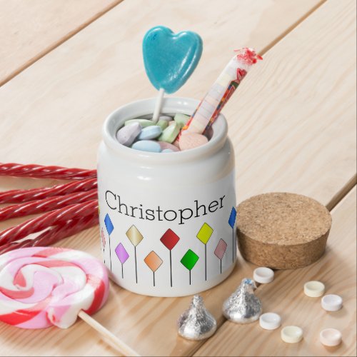 Arts And Crafts Design Personalised Candy Jar