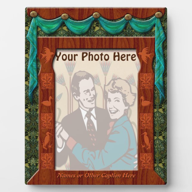 Arts and Crafts Draped Window - Personalized Plaque (Front)