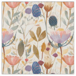 Arts and crafts inspired Scottish wildflowers Fabric