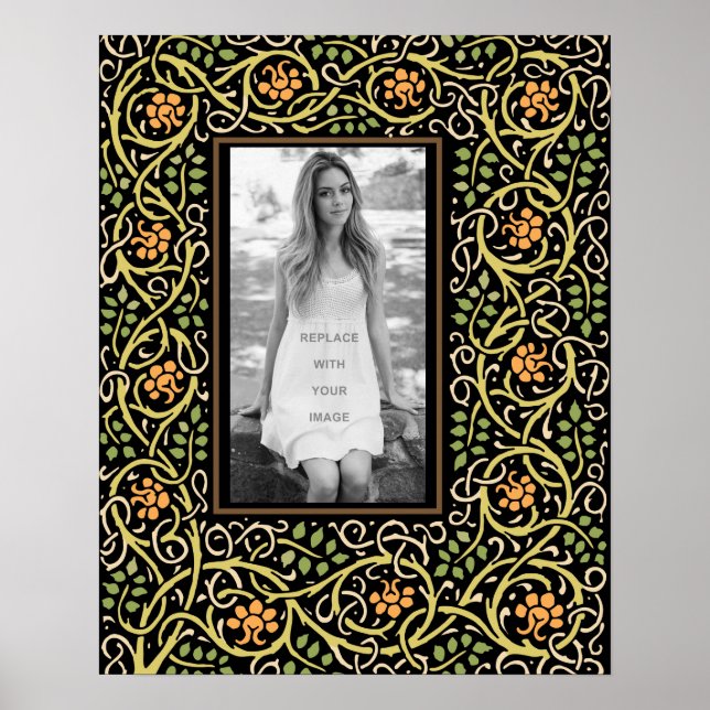 Arts and Crafts Movement Antique Border Poster (Front)