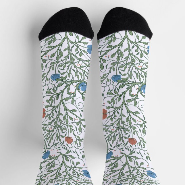 Arts and Crafts Poppies Socks (Top)