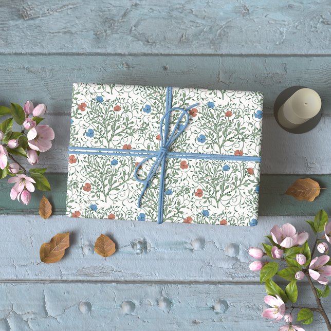 Arts and Crafts Poppies Wrapping Paper (Creator Uploaded)