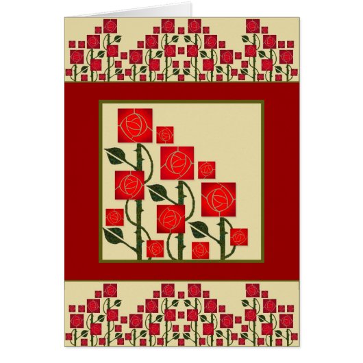 Arts and Crafts Rose Garden Cards (Front)