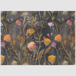 Arts and crafts Scottish thistle and wild flowers Tissue Paper