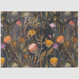 Arts and crafts Scottish thistle and wild flowers Tissue Paper