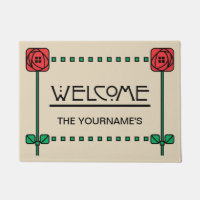 Arts And Crafts Style Personalized Welcome