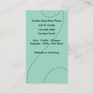 Arts And Crafts Theme Trendy Business Cards
