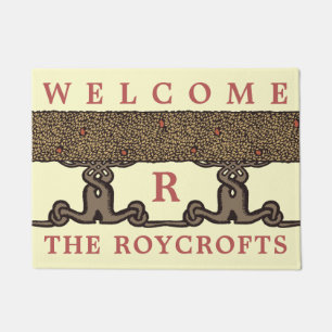 Arts And Crafts Vintage Roycroft Fruit Tree Hedge Doormat