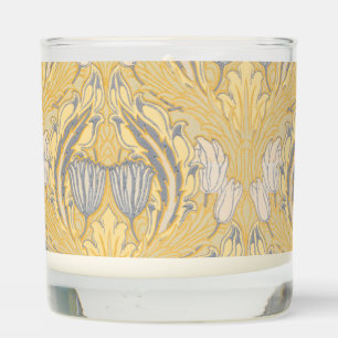 Arts and Crafts Walter Crane Blue White Tulips Scented Candle