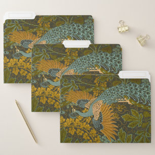 Arts and Crafts Walter Crane Peacock Pattern File Folder