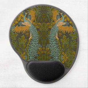 Arts and Crafts Walter Crane Peacock Pattern Gel Mouse Pad