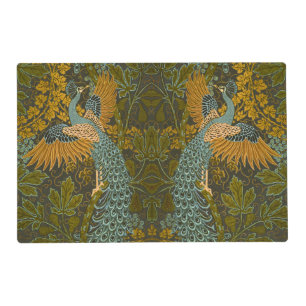 Arts and Crafts Walter Crane Peacock Pattern Placemat