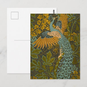 Arts and Crafts Walter Crane Peacock Pattern Postcard