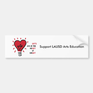 Arts are at the Heart of Smart bumper Sticker