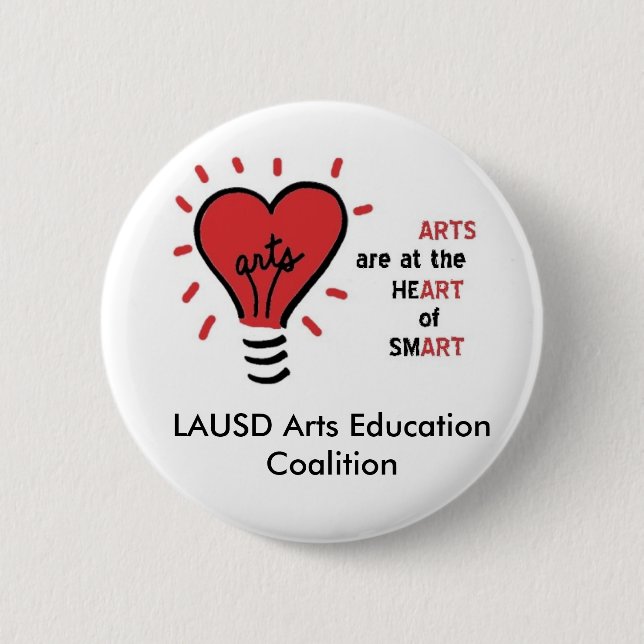 Arts Are at the Heart of Smart buttons (Front)