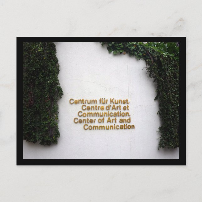 arts center vaduz postcard (Front)