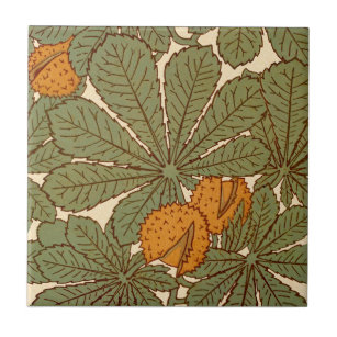Arts + Crafts 1880s Minton Horse Chestnut Repro Ceramic Tile