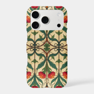 Arts & Crafts Craftsman and Mission frieze floral iPhone 17 Pro Case