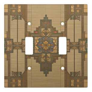 Arts & Crafts Craftsman and Mission Style floral Light Switch Cover