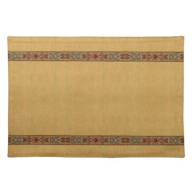 Arts & Crafts, Craftsman, Mission Style Borders Cloth Placemat (Front)