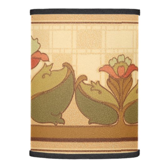 Arts & Crafts, Craftsman or Mission Style Flowers Lamp Shade (Right)