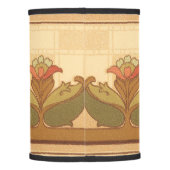 Arts & Crafts, Craftsman or Mission Style Flowers Lamp Shade (Back)
