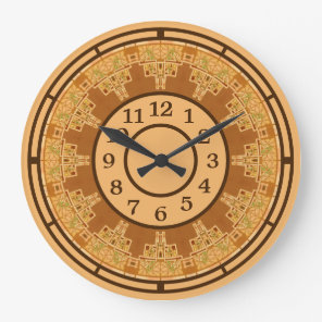 Arts & Crafts, Craftsman or Mission Style Foliage Large Clock