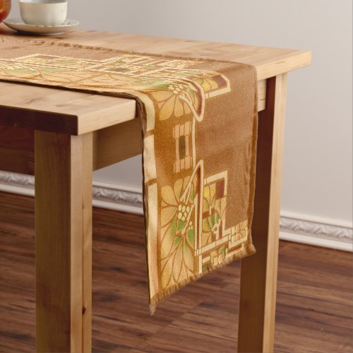 Arts  Crafts Craftsman or Mission Style Foliage Short Table Runner