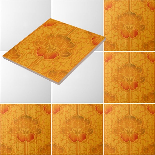 Arts & Crafts, Craftsman or Mission Style Fruit Ceramic Tile (Creator Uploaded)