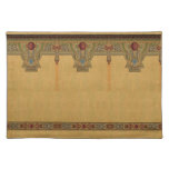 Arts &amp; Crafts, Craftsman or Mission Style Roses Cloth Placemat